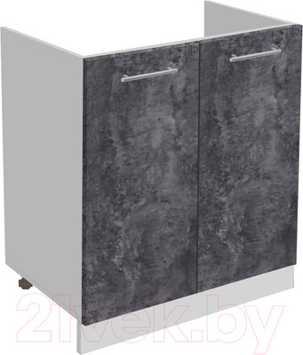 Шкаф под мойку Артём-Мебель 800мм СН-114.22 (бетон спаркс)