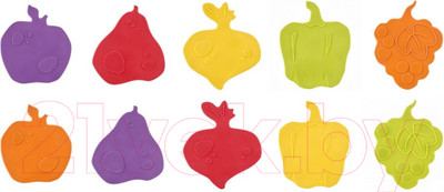 Набор ковриков для купания ROXY-KIDS Fresh Mix / RBM-10-FM (10шт)