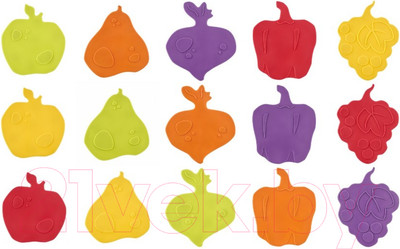 Набор ковриков для купания ROXY-KIDS Fresh Mix / RBM-15-FM (15шт)