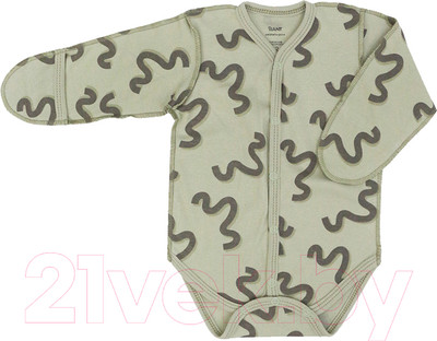 Боди для малышей Rant Hugs And Kisses / HK_PG67-56 (Pattern Green, р.56)