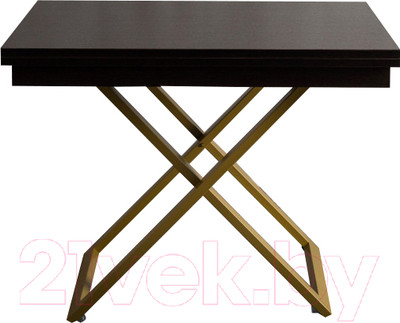 Стол-трансформер Levmar Cross D23/S90 (венге/золото)
