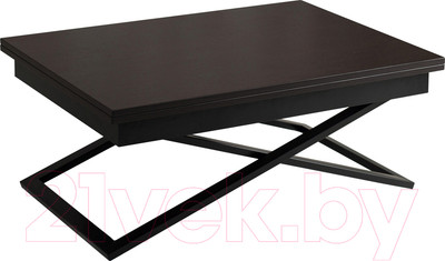 Стол-трансформер Levmar Cross D23/S53 (венге/черный)