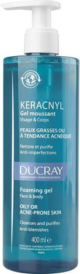Гель для умывания Ducray Keracnyl Очищающий (400мл)