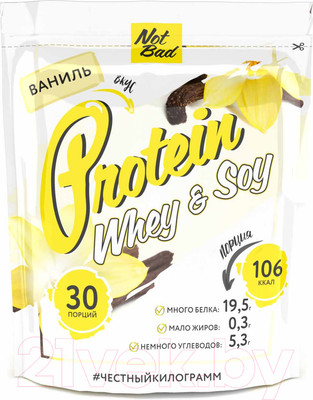 Протеин NotBad Whey Soy (1000г, ваниль)