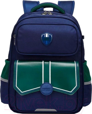 Школьный рюкзак Sun Eight SE-22006 (темно-синий/зеленый)