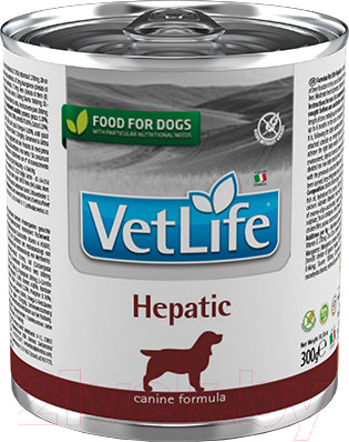 Влажный ветеринарный корм для собак Farmina Vet Life Hepatic (300г)