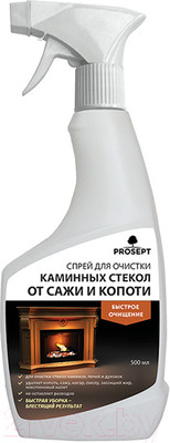 Средство для мытья стекол Prosept Universal Hard Спрей для очистки каминных стекол от сажи (500мл)