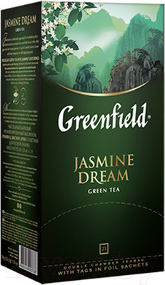 Чай пакетированный GREENFIELD Jasmine Dream зеленый (25пак)