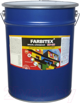 Эмаль Farbitex ПФ-115 (10кг, ярко-зеленый)