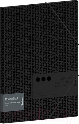 Папка для бумаг Berlingo DoubleBlack / FB4_A4701 (черный)