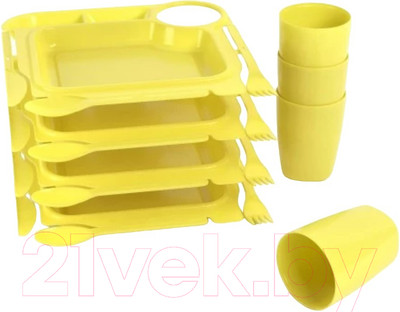 Набор пластиковой посуды Berossi Fiesta ИК 82077000 (лето)