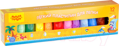 Пластилин легкий Мульти-пульти ЛП_38966 (12цв)