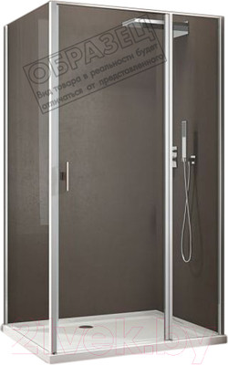 Душевой уголок Allen Brau Priority 90x100 / 304209 (серебро браш)