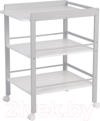 Столик пеленальный Polini Kids Simple 1090 / 0003130-16 (серый/белый)