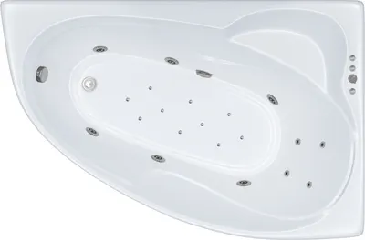 Ванна акриловая Triton Изабель 170x100 L Комфорт (с гидромассажем)