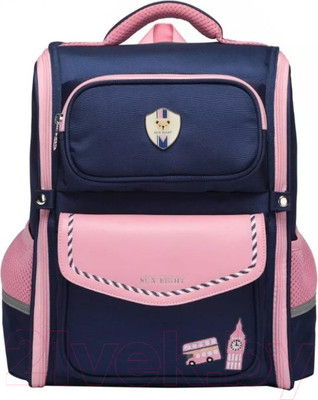 Школьный рюкзак Sun Eight SE-2874 (темно-синий/розовый)