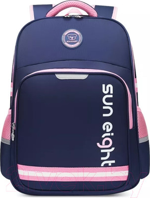 Школьный рюкзак Sun Eight SE-2889 (темно-синий/розовый)