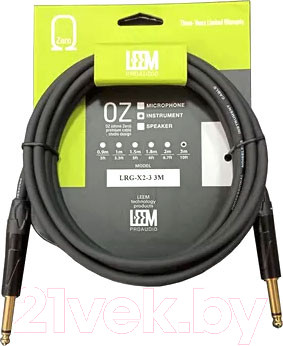 Кабель гитарный Leem LRG-X2-3 (3м)