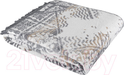 Плед Arya Sandy / 8680943220554 (200x220, синий/серый)