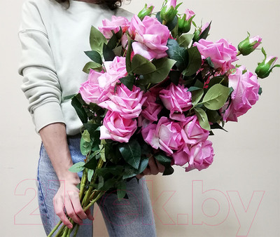 Искусственный цветок ForGarden Роза / BN10579 (розовый)