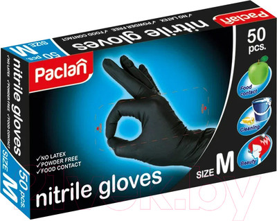 Перчатки одноразовые Paclan Practi Нитриловые (M, 50шт)