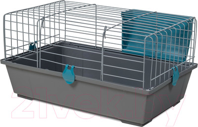 Клетка для грызунов Voltrega 001933G (серый/синий)