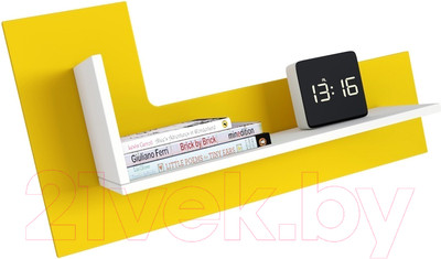 Полка Polini Kids Mirum 3L 600 / 0002090.129 (белый/желтый)