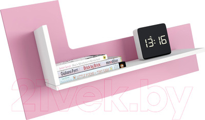 Полка Polini Kids Mirum 3L 600 / 0002090.69 (белый/розовый)