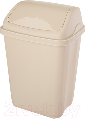 Мусорное ведро Эльфпласт Ultra EP589 (10л, серо-бежевый)