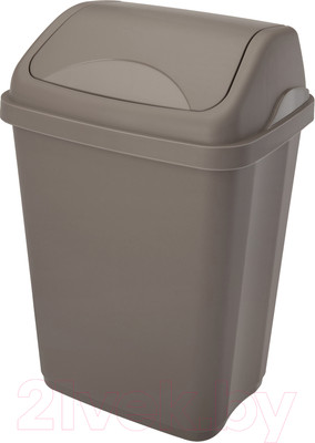 Мусорное ведро Эльфпласт Ultra EP589 (10л, серо-коричневый)
