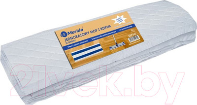 Моп для швабры Merida Одноразовый Эконом SEP342 (20шт, белый)