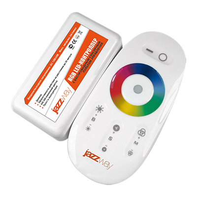 Контроллер для дюралайта JAZZway RGB PRC-4000HF WH 12/24В 216/432Вт / 1007957