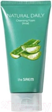 Пенка для умывания The Saem Natural Daily Cleansing Foam Aloe  (150мл)