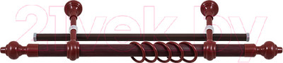 Карниз для штор LEGRAND Кантри + У-шина 1.6 / 48063468 (красное дерево)