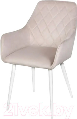 Стул СоюзРегионПоставка Мюнхен СРП-256 (9003 белый матовый/велюр Dream Bone кремовый)