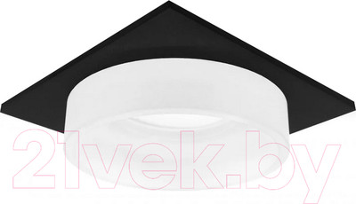 Точечный светильник Ambrella TN1316 SBK/FR (черный песок/белый матовый)