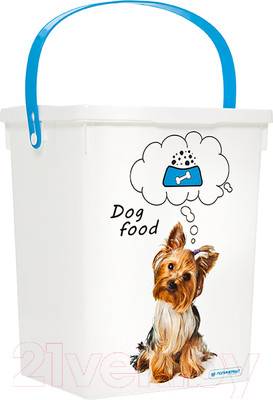 Емкость для хранения корма Полимербыт Собака / 49304