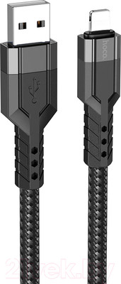 Кабель Hoco U110 Lightning (1.2м, черный)