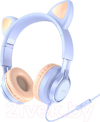Наушники детские Hoco W36 (голубой)