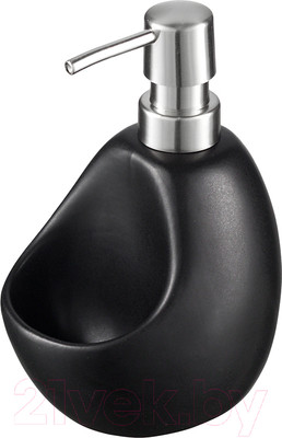 Дозатор моющего средства с губкой Smart Solutions Lystad / WNM-SS-DSPLYS-CR-BLK (черный)