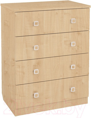 Комод Polini Kids Simple с 4 ящиками / 0001301.30 (натуральный)