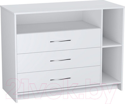 Комод пеленальный Polini Kids Simple 2110 / 0002322.9 (белый)