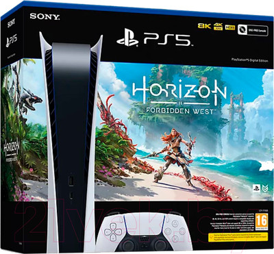 Игровая приставка Sony PS5 без дисковода Horizon Forbidden West Bundle CFI-1115B (PS719556763)