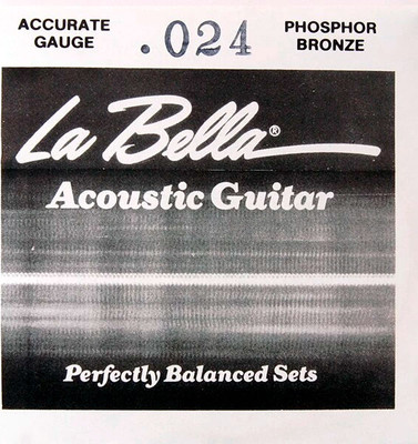 Струна для акустической гитары La Bella PW024