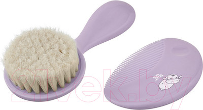 Набор для ухода за волосами детский Roxy-Kids Мягкая расческа и гребешок / RBH-003-V (лавандовый)