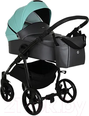 Детская универсальная коляска Tutis Novo 2 в 1 / 1142236 (Antracite Metalic/Mint)