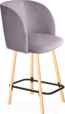 Стул барный Sheffilton SHT-ST33/S94-1 (сиреневая орхидея/прозрачный лак/черный муар)