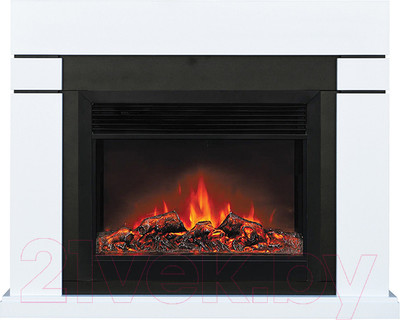 Каминокомплект Смолком Lindos MB/JUP/SYM26 + Moonblaze Deluxe-s BL LT (бьянко белый)