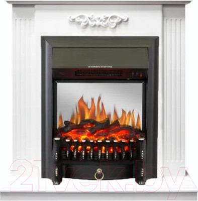 Каминокомплект Смолком Lumsden + Fobos-s Lux BL LT (бьянко белый)