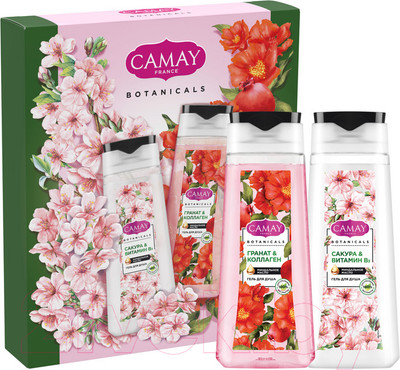 Набор гелей для душа Camay Botanicals (2x250мл)